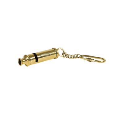 Authentic Models Steam Whistle Keychain Brass