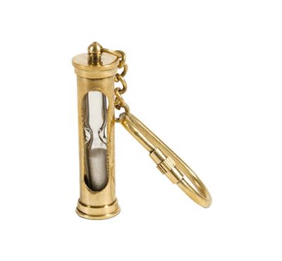 Authentic Models Hourglass Keychain Brass