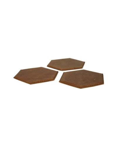 Authentic Models Travel Coaster Brown Set of 3