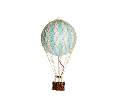 Authentic Models Floating The Skies Hot Air Ballon Light Blue