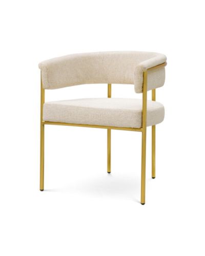 Eichholtz Gainsley ruokatuoli off-white/messinki