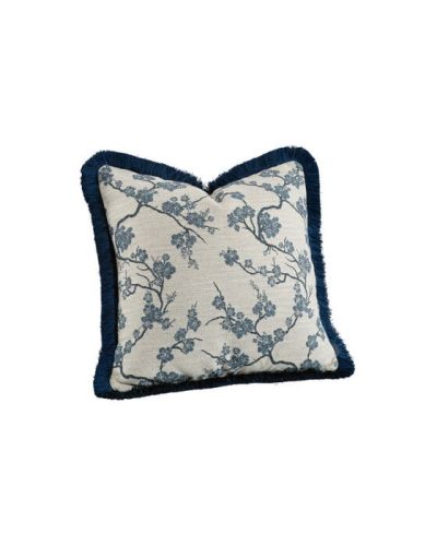 Artwood Sakura tyynynpäällinen hapsuilla sininen