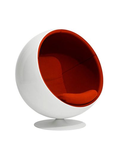 Studio Eero Aarnio Pallotuoli ea-kangas 05 tumman oranssi