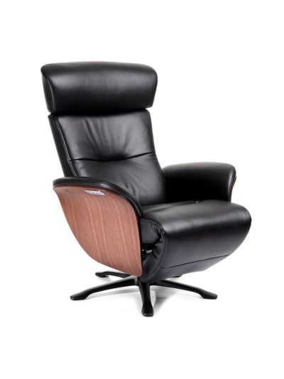 Conform Nova-nojatuoli sorrento-nahka musta / pähkinä