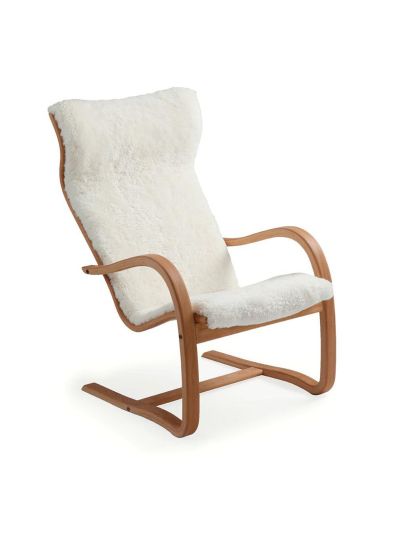 Conform Gazell-nojatuoli lampaankarva luonnonvalkoinen / öljytty tammi