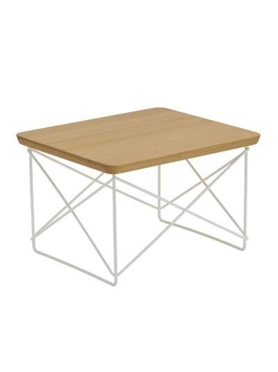 Vitra Eames occasional table ltr -sivupöytä kastanja / valkoinen