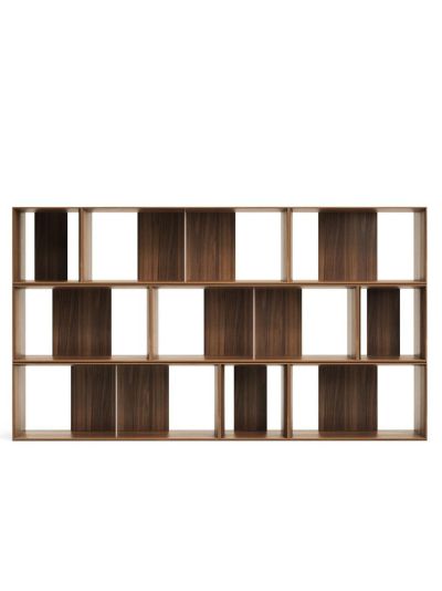 Kave Home Litto-hylly 9-osainen pähkinä 202 x 114 cm