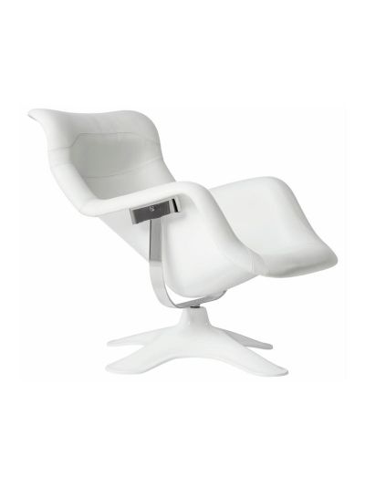 Artek Karuselli-tuoli valkoinen nahka k 92 cm