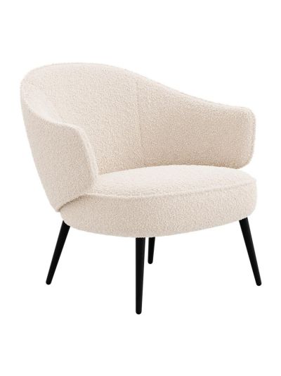 BoConcept Charlotte-nojatuoli auckland boucle -kangas 3180 valkoinen / espresso
