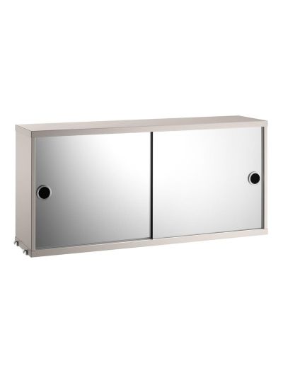 String system -kaappi peiliovilla beige 78 x 20 cm