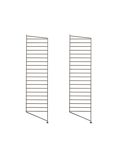 String system -lattiasivupaneelit 2 kpl ruskea 115 x 30 cm