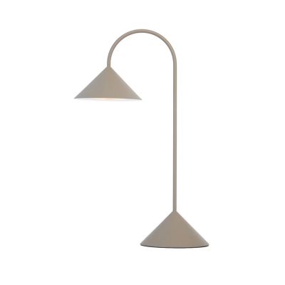 FRANDSEN - Grasp LED-akkukäyttöinen pöytälamppu, hiekanharmaa, korkeus 47 cm, metalli -