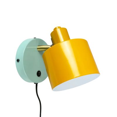 Dyberg Larsen - Ocean-seinälamppu, curry/turkoosi, ulkonema 21 cm