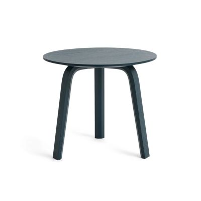 HAY - Bella-sohvapöytä, sininen antrasiitti, Ø45 x H39 cm, tammi