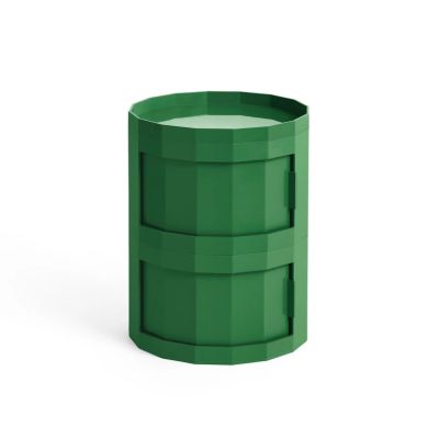 HAY - Facet Cabinet 20 sivukaappi, tummanvihreä, ABS