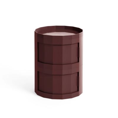 HAY - Facet Cabinet 20 sivukaappi, viininpunainen, ABS