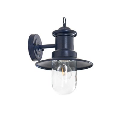 Lindby - Eloretta seinävalaisin, teräs, musta, E27, IP44