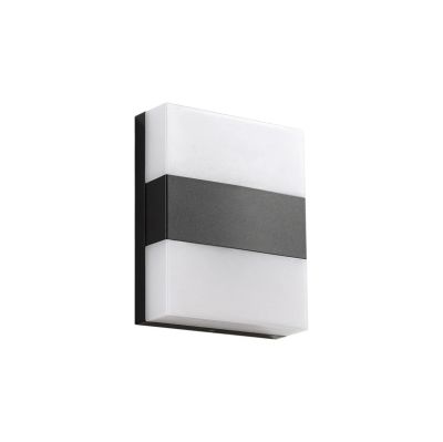 PRIOS - Teekon LED-ulkoseinävalaisin, 20 cm, IP44, antrasiitti