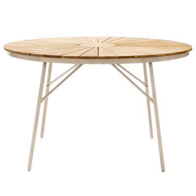 Cinas, Ellen pöytä 110 cm hiekanharmaa / tiikki