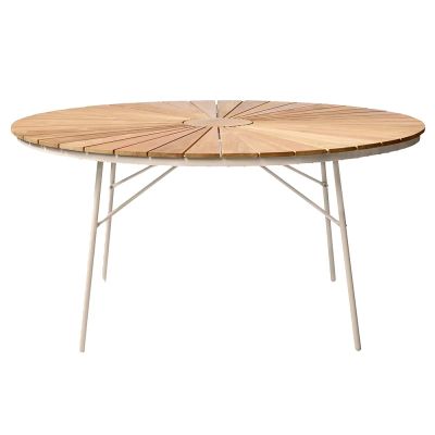 Cinas, Ellen ruokapöytä 150 cm Sandy grey / tiikki