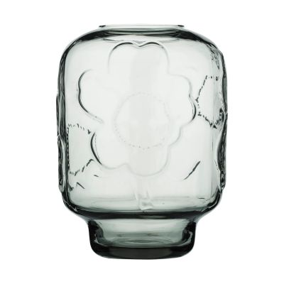 Marimekko Unikko lasimaljakko Misty grey, 18 cm