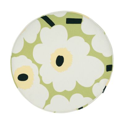 Marimekko Pieni Unikko istuintyyny Päärynä, off white, meloni, Ø35 cm