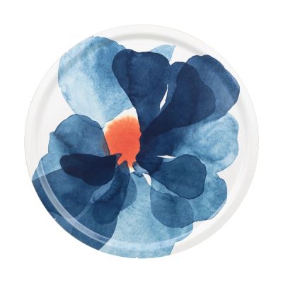 Marimekko Valssi tarjotin Ø46 cm Valkoinen–sininen–oranssi