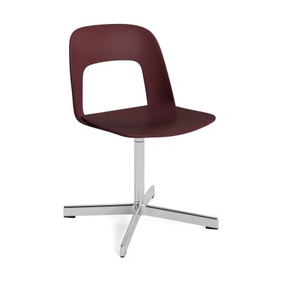 HAY Layout Chair 131 tuoli Bordeaux kiillotettu alumiini