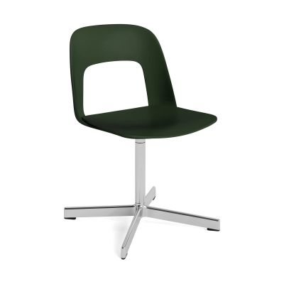HAY Layout Chair 131 tuoli Bottle green-kiillotettu alumiini