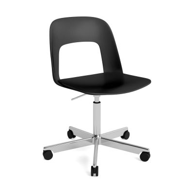 HAY Layout Chair 141 tuoli Black-kiillotettu alumiini