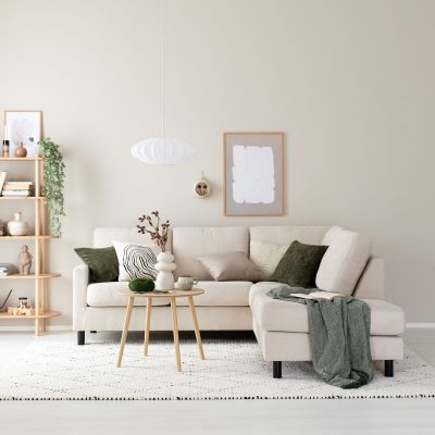 Veke Havu avokulmasohva oikea hiekka Consul 21-ASIAKASPALAUTUS