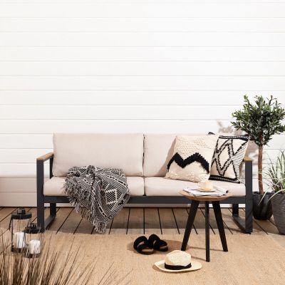 Veke Aava 3-istuttava sohva antrasiitti, hiekka pehmusteet, asiakaspalautus