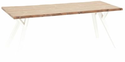 Veke Lana lankkupöytä 200x88 cm antiikkipetsattu/valkoinen, asiakaspalautus