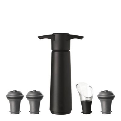 Vacu Vin - Viinin tarjoilusetti 5 osaa Musta