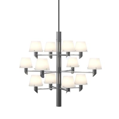 Herstal - Gil kattokruunu, kromivärinen, Ø 67 cm, 12-lamppuinen