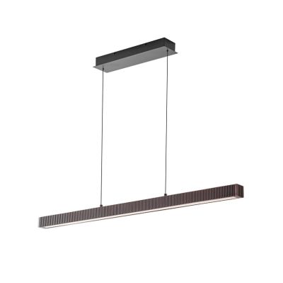 Lucande - Emara LED-riippuvalaisin, tammi, CCT, tumma puu