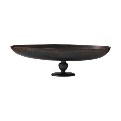 Audo Copenhagen Pavot jalallinen tarjoilulautanen Ruskea