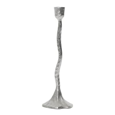 Broste Copenhagen - Amy Kynttilänjalka 9x31 cm Hopea