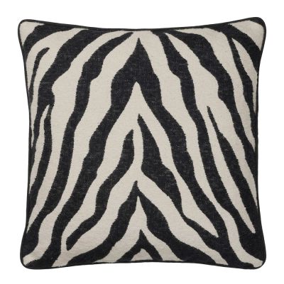 Broste Copenhagen - Zebra Tyynynpäällinen 50x50 cm svart/ljus beige