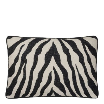 Broste Copenhagen - Zebra Tyynynpäällinen 40x60 cm Black/Light Beige