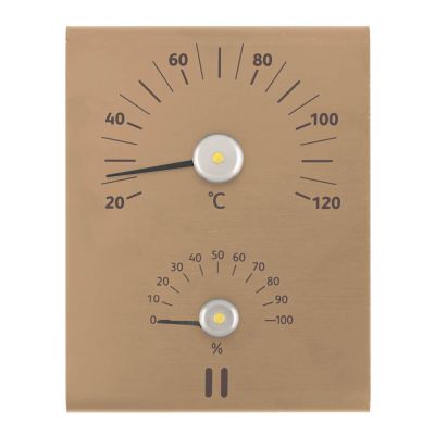 Rento - Saunan lämpö- ja kosteusmittari Samppanja