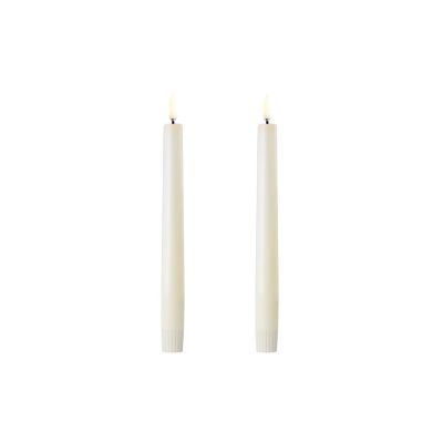 Uyuni Lighting - TAPER LED-kynttilä, 2 kpl, norsunluu, korkeus 20 cm