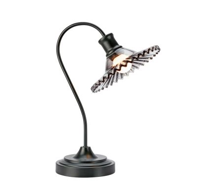 Markslöjd - Nova pöytävalaisin, musta, savulasi, korkeus 41,5 cm, E27