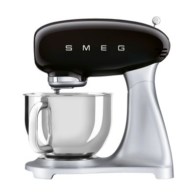 Smeg Smeg 50's Style keittiökone 4,8 L Musta‑hopea 800 W