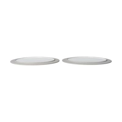 Ferm Living Sonae lautanen 2-pack Harmaa-valkoinen, Ø28 cm