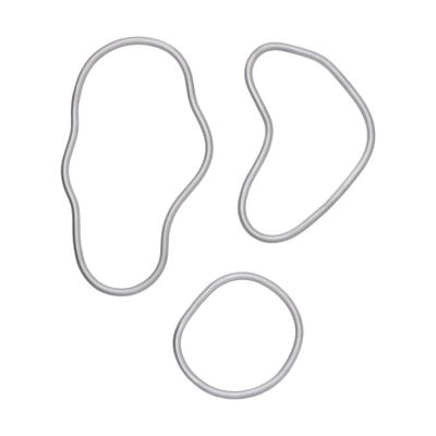 Ferm Living Pond pannunalunen 3 osaa Alumiini