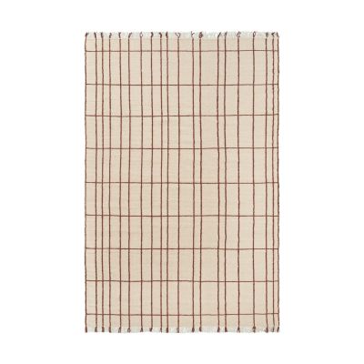 Ferm Living Sen matto Parchment-chestnut, 200x300 cm