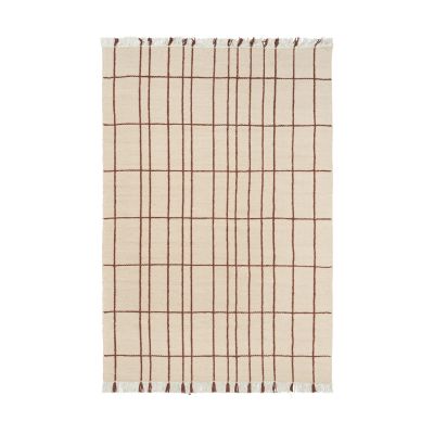 Ferm Living Sen matto Parchment-chestnut, 170x240 cm
