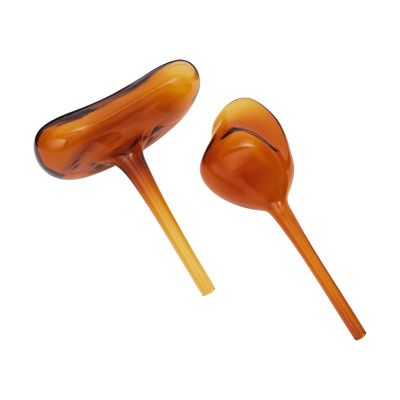 Ferm Living Mercury kastelupallo 2 osaa Amber, 12 × 18,5 cm