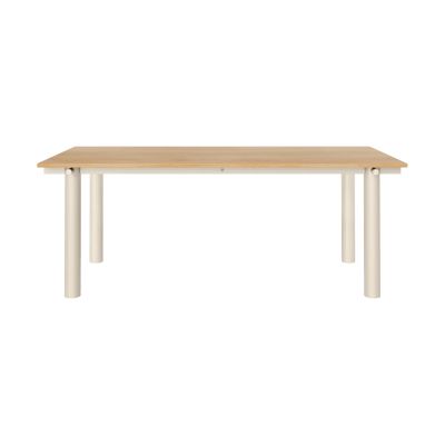 Ferm Living Atura ruokapöytä Light cashmere-tammiviilu, 90x200 cm